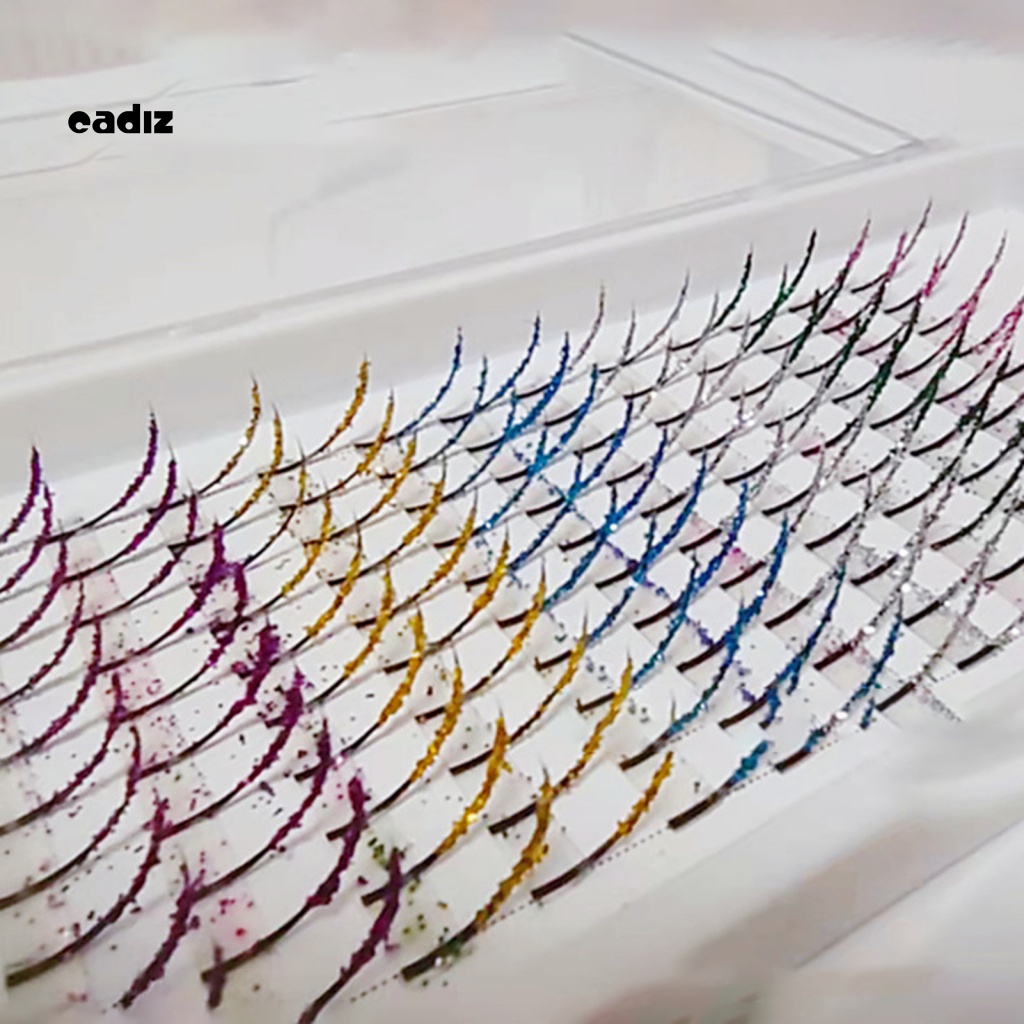 1 Bộ Lông Mi Giả Hiệu Ứng 3D Tự Nhiên Nhiều Màu Sắc Lấp Lánh