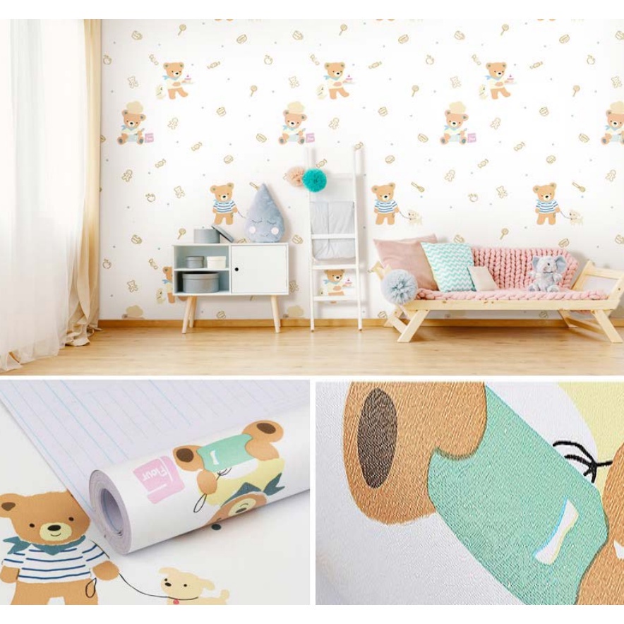 5 Mét Decal Giấy Dán Tường HOẠT HÌNH Khổ 45cm, Keo Sẵn