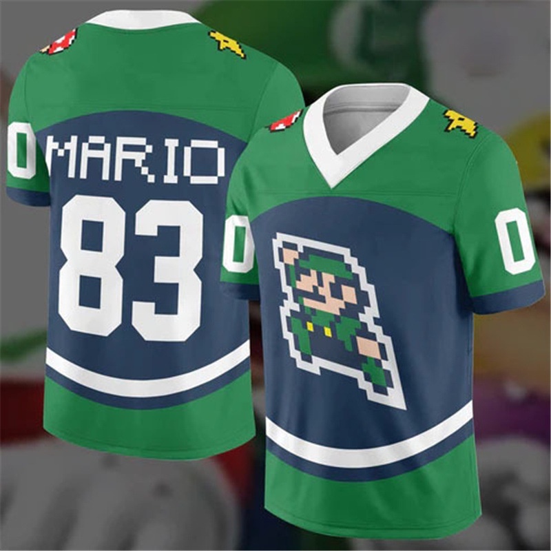 Áo Thun Tay Ngắn In Hình Super Mario Bros 3D Thời Trang Cho Cả Gia Đình