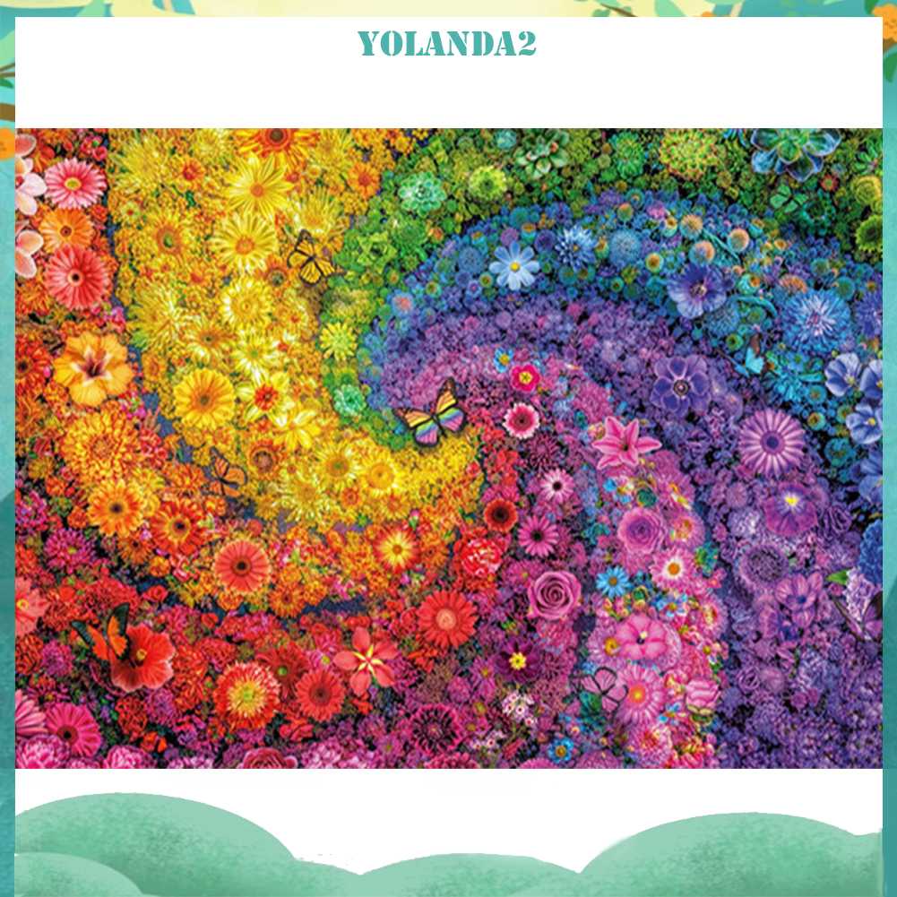 Tranh Đính Đá Kim Cương Toàn Bộ 5D DIY Hình Vẽ Hoa Trang Trí Nhà Cửa