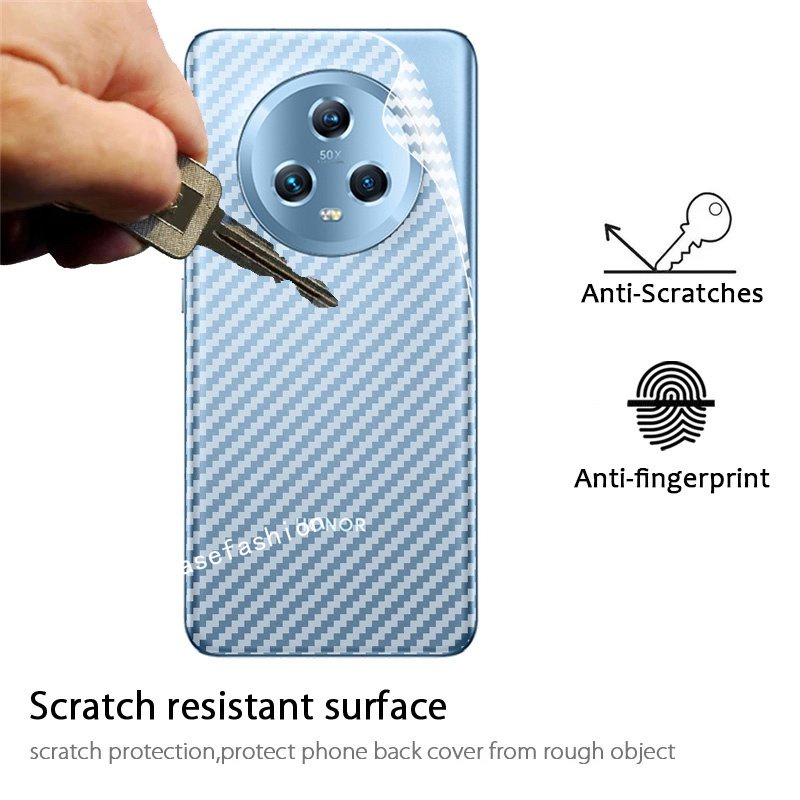 Miếng Dán Bảo Vệ Lưng Trong Suốt Bằng Sợi Carbon Cho honor Magic 5 pro 5G Magic5