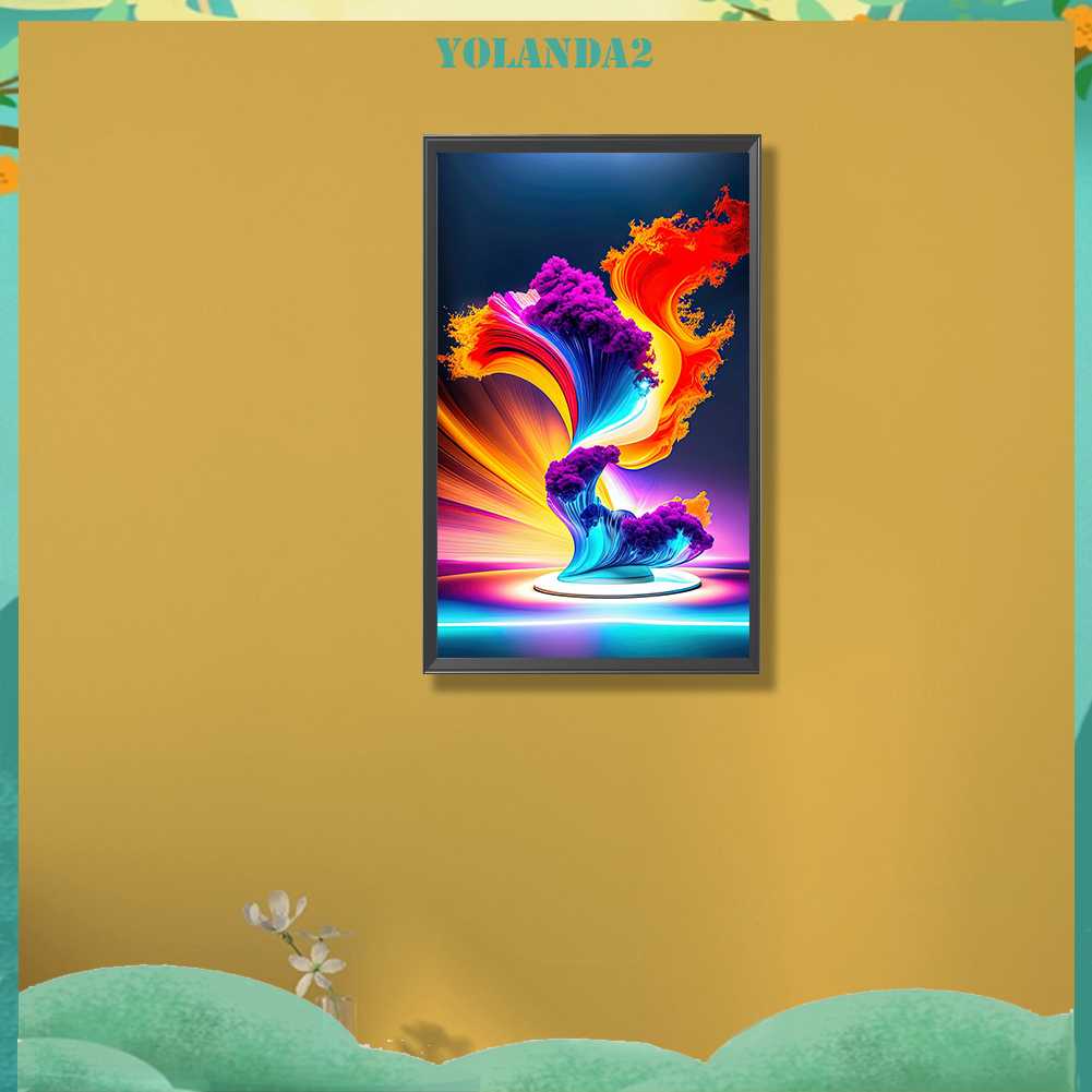 Tranh Đính Đá Kim Cương Toàn Bộ 5D DIY Hình Vẽ Trừu Tượng Trang Trí Nhà Cửa