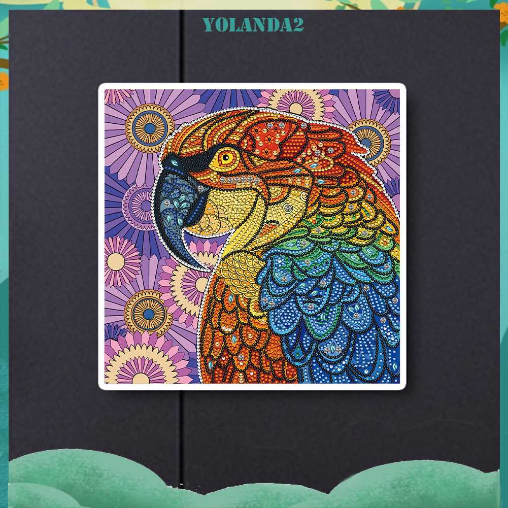 Bộ Tranh Đính Đá 5D Họa Tiết Động Vật Độc Đáo DIY Dùng Trang Trí Nhà Cửa