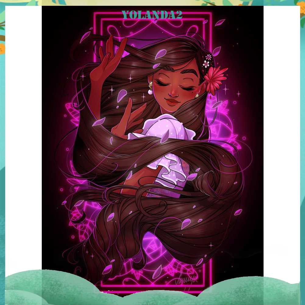 Tranh Đính Đá Kim Cương Toàn Bộ 5D DIY Hình Vẽ Cô Gái Trang Trí Nhà Cửa