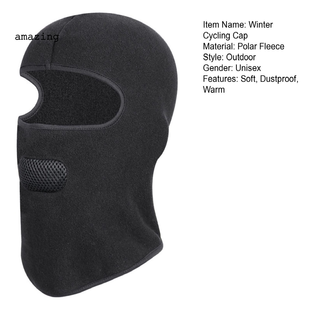 Mũ Trùm Đầu Chống Nắng Chống Bụi Chống Gió Giữ Ấm Bảo Vệ Toàn Diện Thiết Kế Tổ Ong Co Giãn Cho Hoạt Động Ngoài Trời