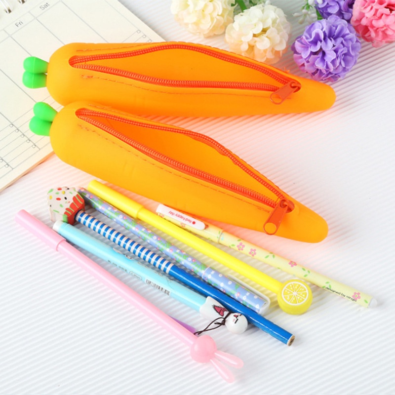 Túi Đựng Bút Bằng Silicone Hình Trái Cây Ngộ Nghĩnh
