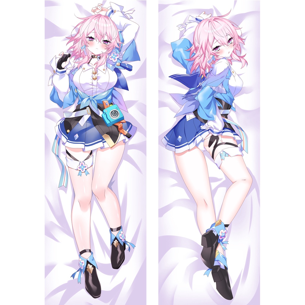 Honkai Star Rail March 7th Cosplay Gối Dakimakura Trang Phục Otaku Ném Gối Vỏ Gối