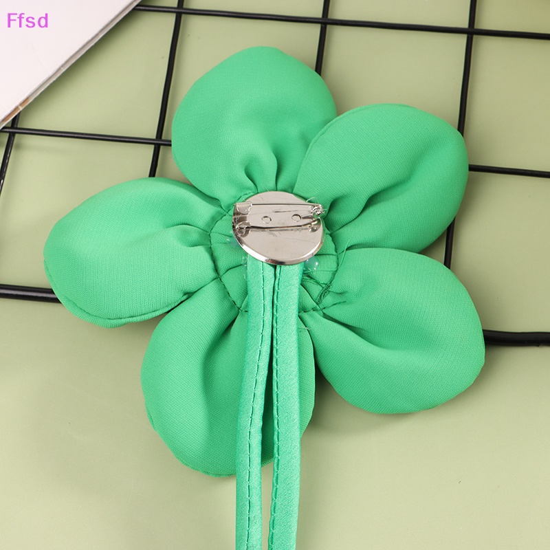 {Ffsd} Ghim Cài Áo Hình Hoa Năm Lá Ba Chiều Sáng Tạo Thời Trang DIY Trang Trí Túi Xách Nữ * Bán Chạy