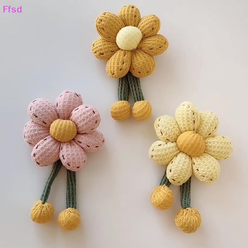 {Ffsd} Trâm Cài Áo Vải Dệt Kim Hình Hoa Hướng Dương Dễ Thương Phụ Kiện Quần Áo Túi Xách *