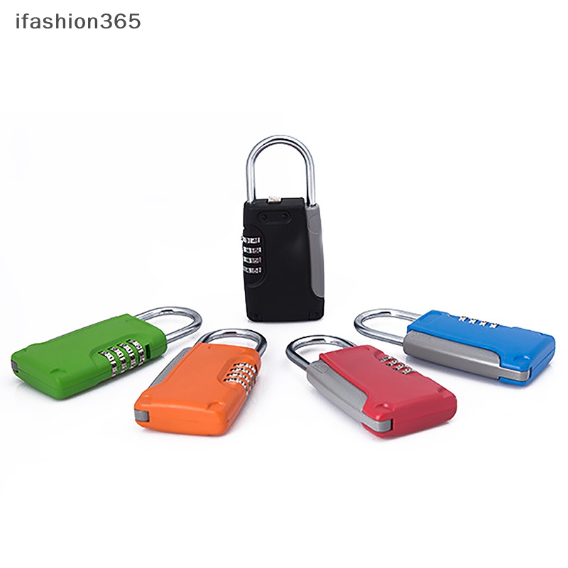 Hộp Khóa Mật Khẩu 4 Chữ Số Kèm Móc Mini Bằng Kim Loại Chất Lượng Cao ifashion365