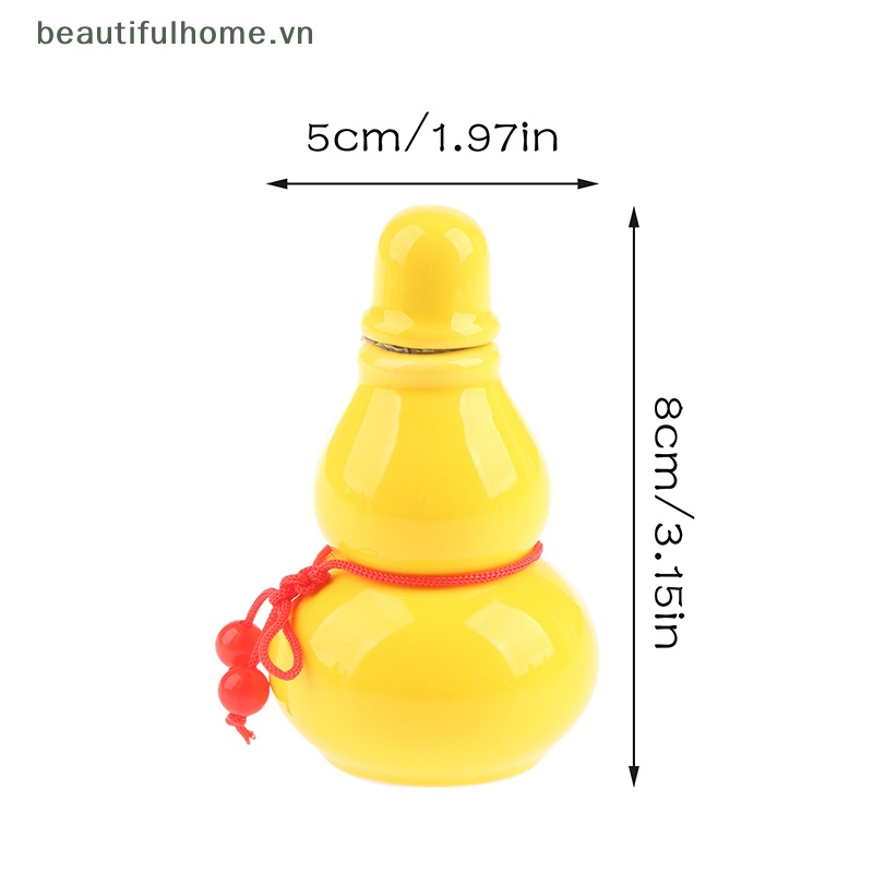 1 Hũ Đựng Thuốc Bằng Sứ Hình Quả Bầu Di Động Tiện Dụng