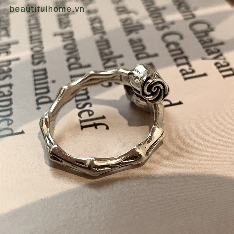 [Đẹp Mắt] Nhẫn Hở Hình Hoa Cổ Điển Hợp Thời Trang Làm Quà Tặng Trang Sức Cho Nữ [beauty]