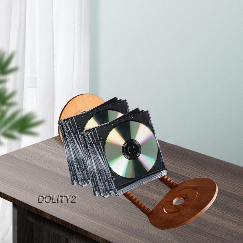 Giá Đỡ Trưng Bày Đĩa CD DVD Bằng Gỗ Trơn Hiện Đại Dolity2