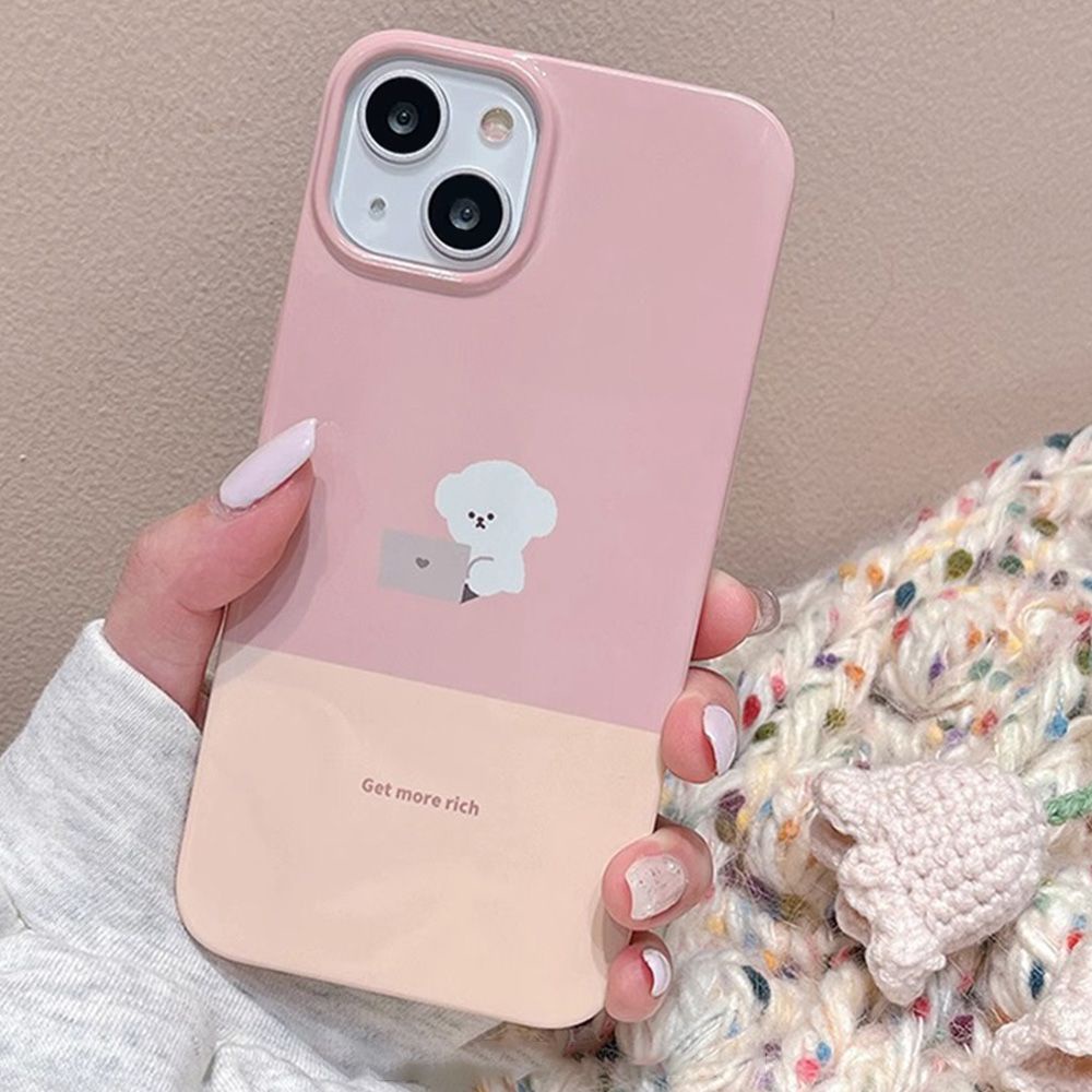 Ốp Điện Thoại TPU Mềm Chống Sốc In Hình Cún Hoạt Hình Dễ Thương Cho IPhone 11 14 13 12 Pro Max