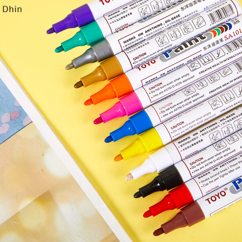 [Dhin] Bút Lông Vẽ Lốp Xe Hơi Không Thấm Nước Chất Lượng Cao