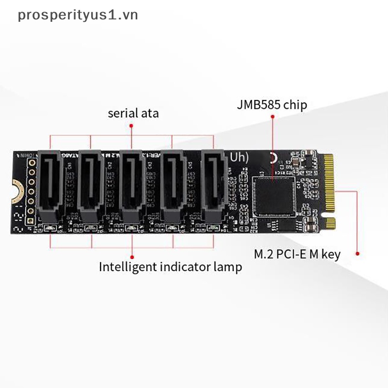 Card Mở Rộng prosperityus1] M.2 NGFF B-Key SATA Sang SATA 3 5 6Gbps JMB575