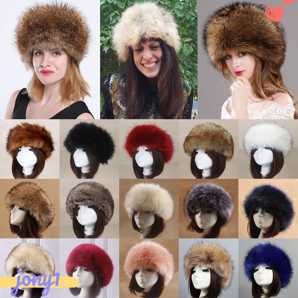 Mũ Trùm Đầu Giả Lông Thú Thời Trang Nga Cho Nữ