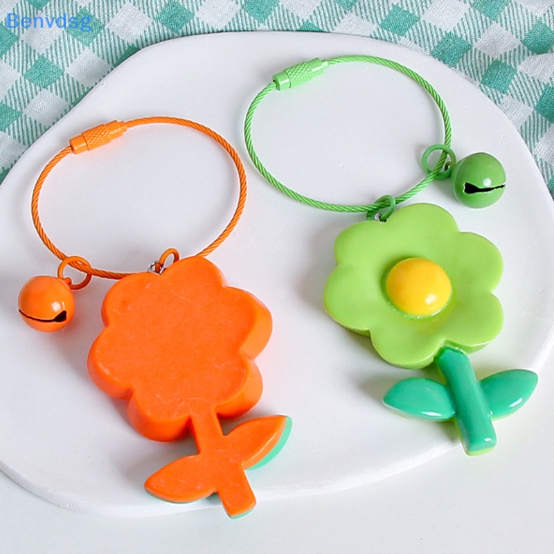 Móc Chìa Khóa / Túi Xách Hình Hoa Nhiều Màu Sắc Phong Cách Hàn Quốc Dễ Thương Cho Nữ