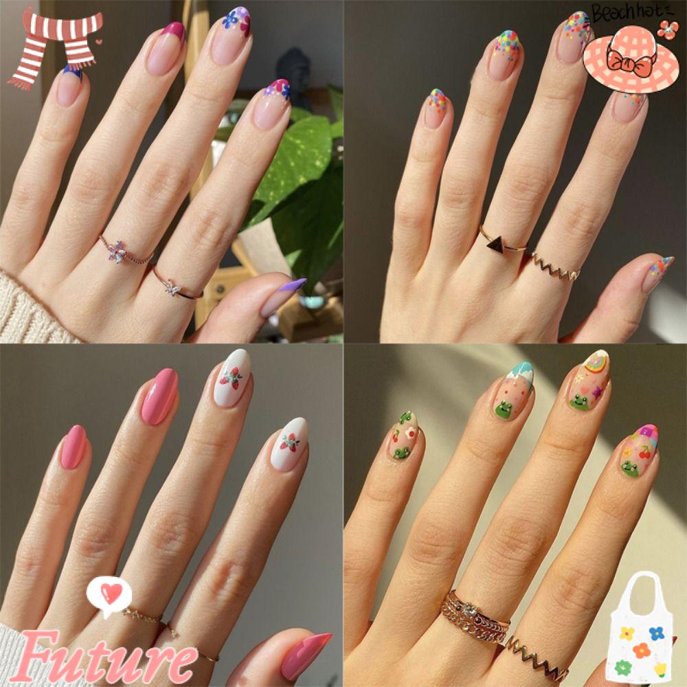 Móng Tay Giả Dạng Nhấn Phong Cách Pháp Độc Đáo DIY