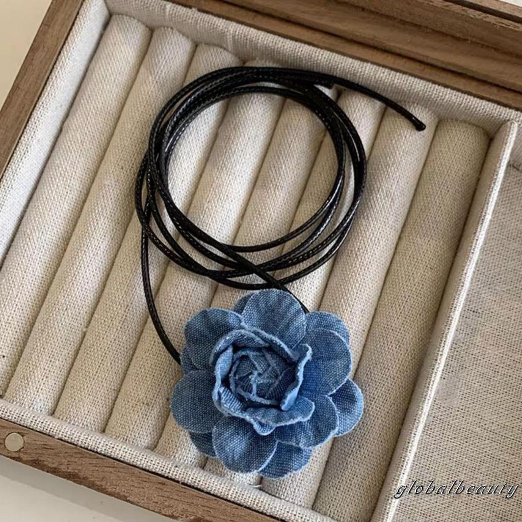 Vòng Cổ Choker Thiết Kế Nhẹ Họa Tiết Hoa Thời Trang Cho Nữ