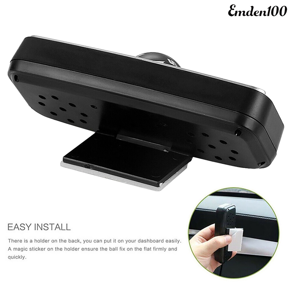 Nhiệt Kế 3 Trong 1 Bằng ABS Chất Lượng Cao Cho Xe Hơi