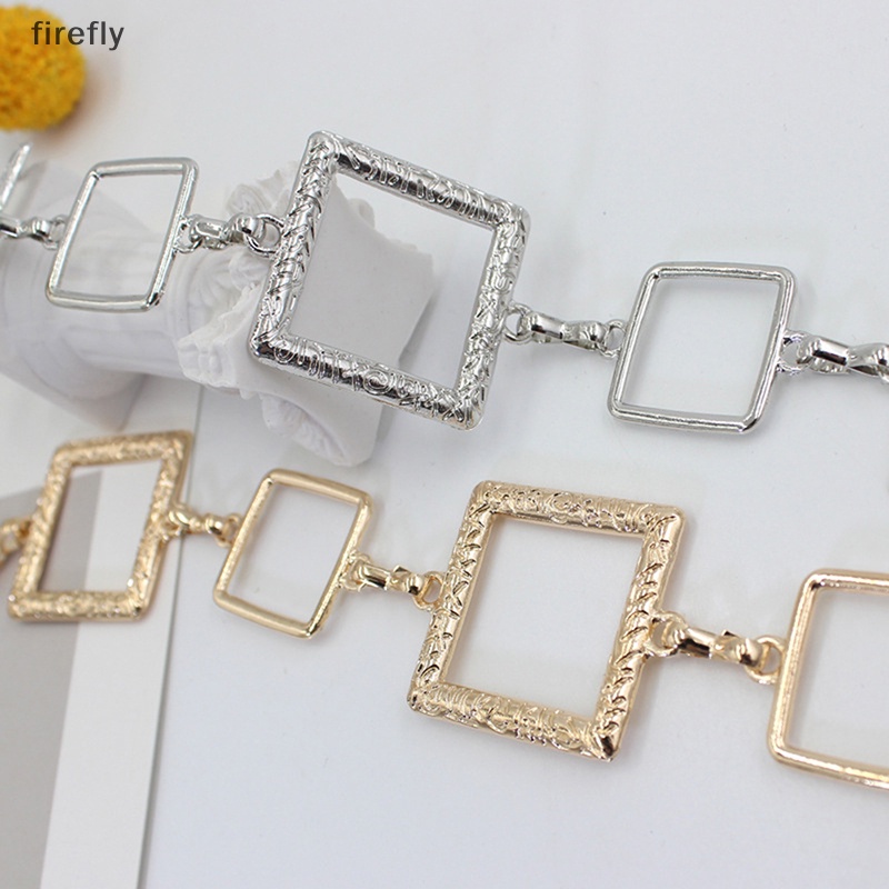 [firefly] Thắt Lưng Vuông Móc Kim Loại Thời Trang Phù Hợp Với Đầm Sơ Mi Và Trang Trí Dây Xích Đeo Thắt Lưng Có Thể Điều Chỉnh Cho Nữ Và Phụ Nữ