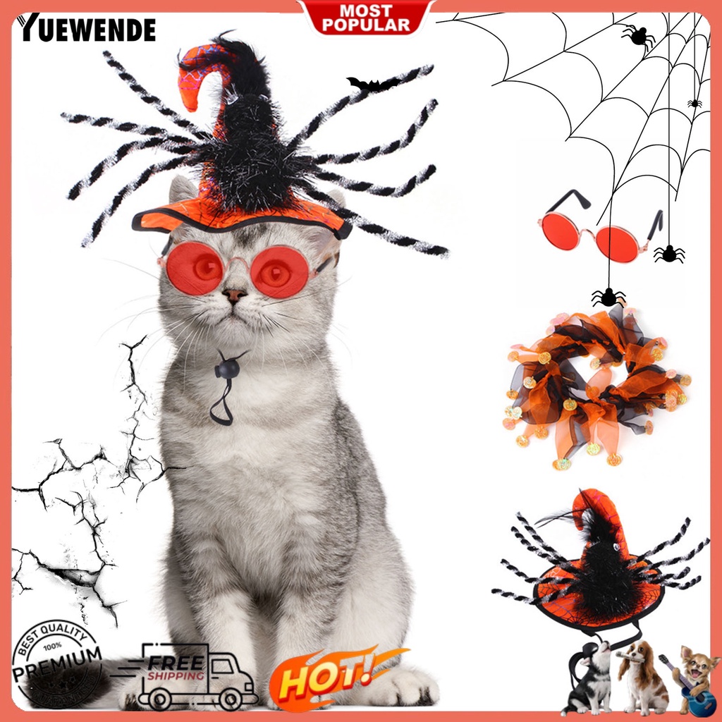 Yq.e 1 Set Băng Đô Cài Đầu Hình Nhện Có Thể Điều Chỉnh Siêu Nhẹ Dễ Sử Dụng Cho Thú Cưng Dịp Halloween