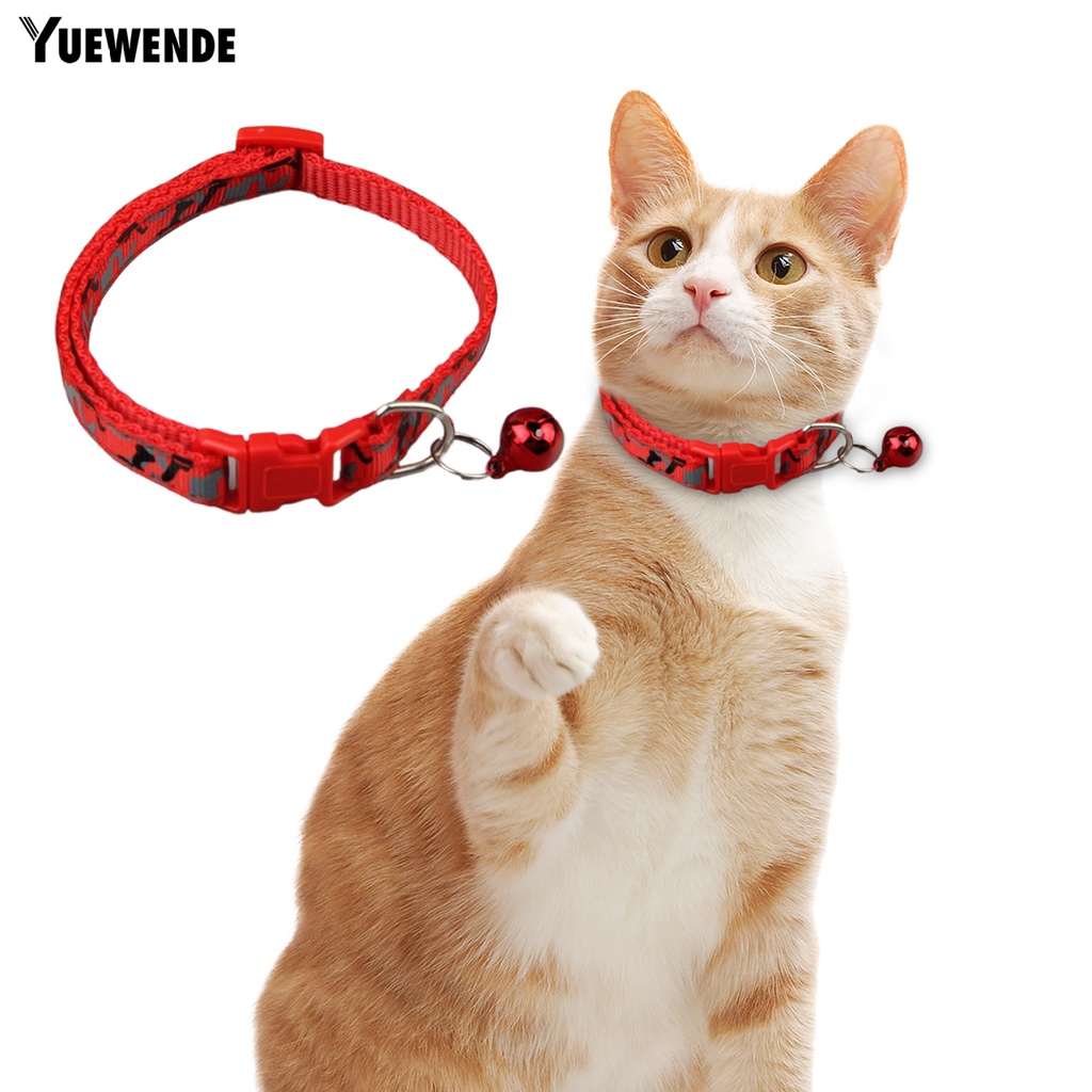 Vòng Cổ YQ.E Nhiều Màu Sắc Có Thể Điều Chỉnh Gắn Chuông Dễ Thương Cho Thú Cưng