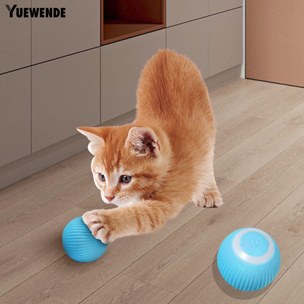 Đồ Chơi Bóng Lăn Điện Tử Tự Động Giảm Căng Thẳng Có Thể Sạc Lại Hỗ Trợ Huấn Luyện Mèo Cưng Trong Nhà