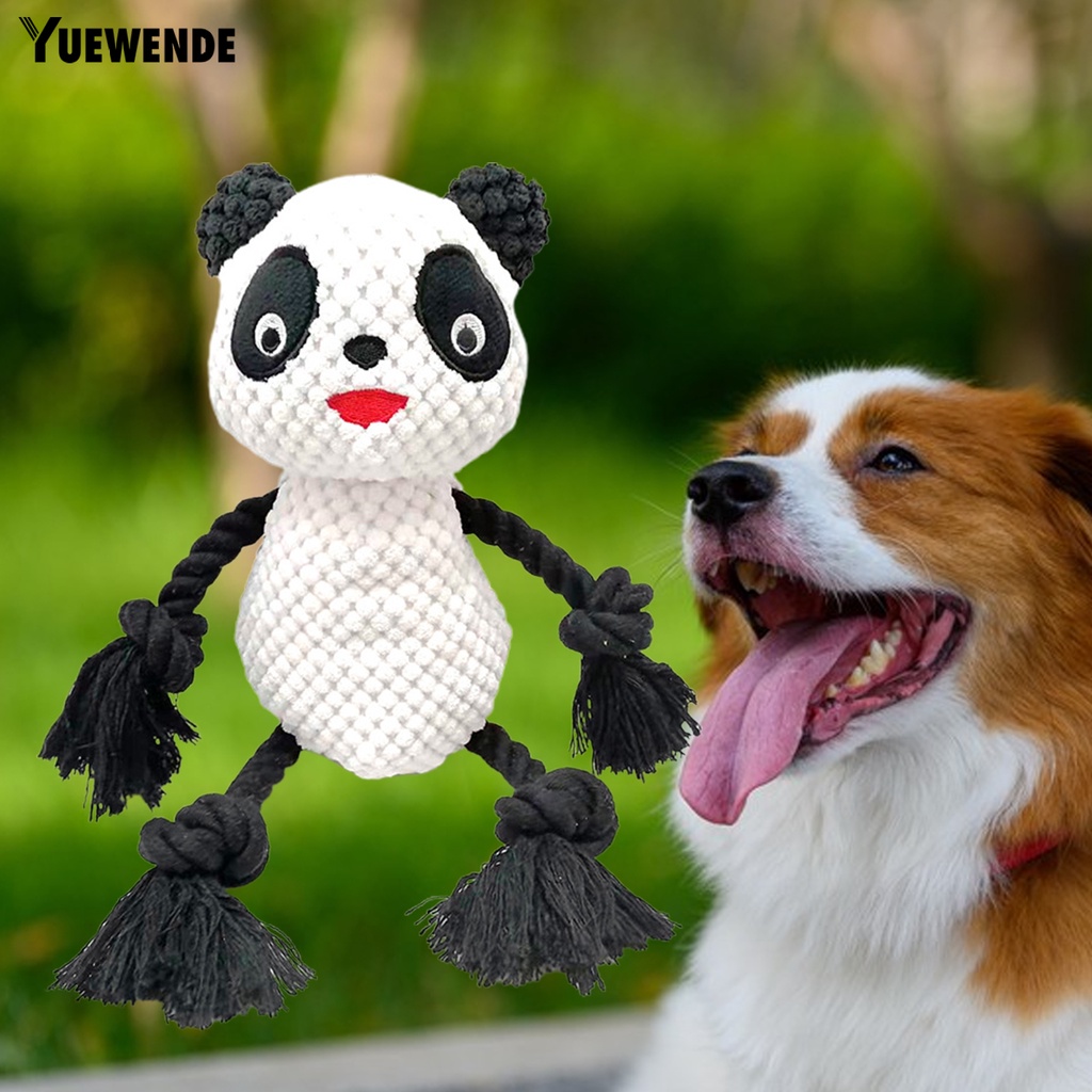 Yq.e Búp Bê Đồ Chơi Bắt Mắt Bằng Cotton PP Họa Tiết Hổ / Gấu Trúc Hoạt Hình Cho Thú Cưng