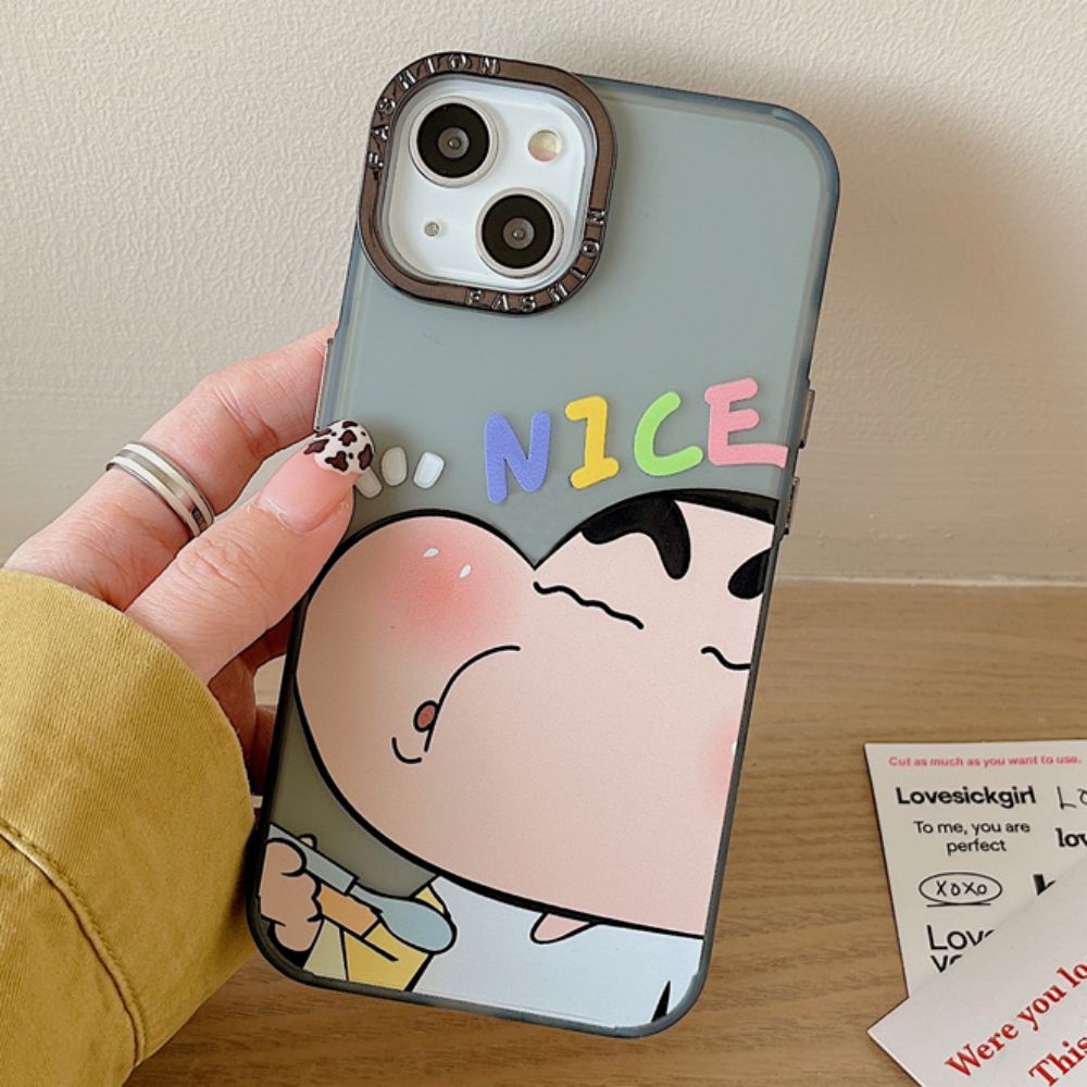 Ốp Điện Thoại Họa Tiết Shin-chan Cho IPhone 11 14 13 12 Pro Max XS XR 7 8 Plus