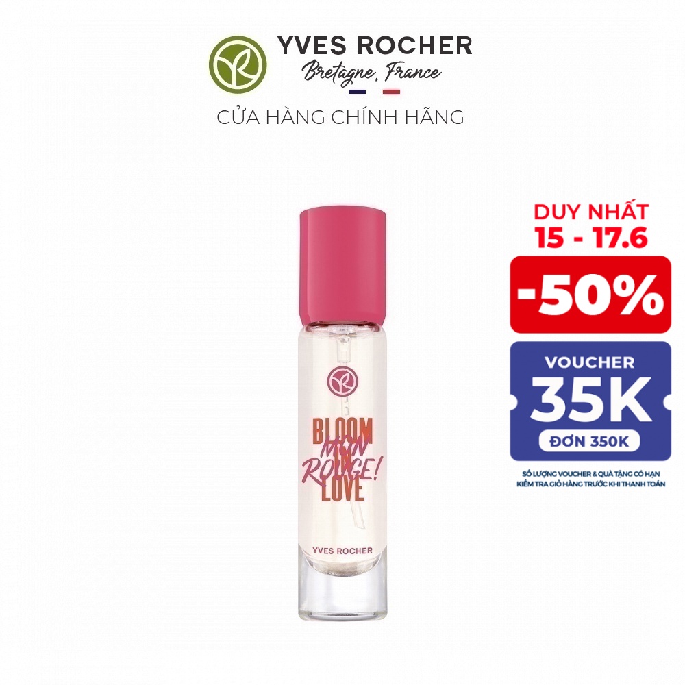 Nước Hoa Yves Rocher Love Eau De Parfum Mon Rouge Bloom In Love Vapo De Sac Spray 10ml