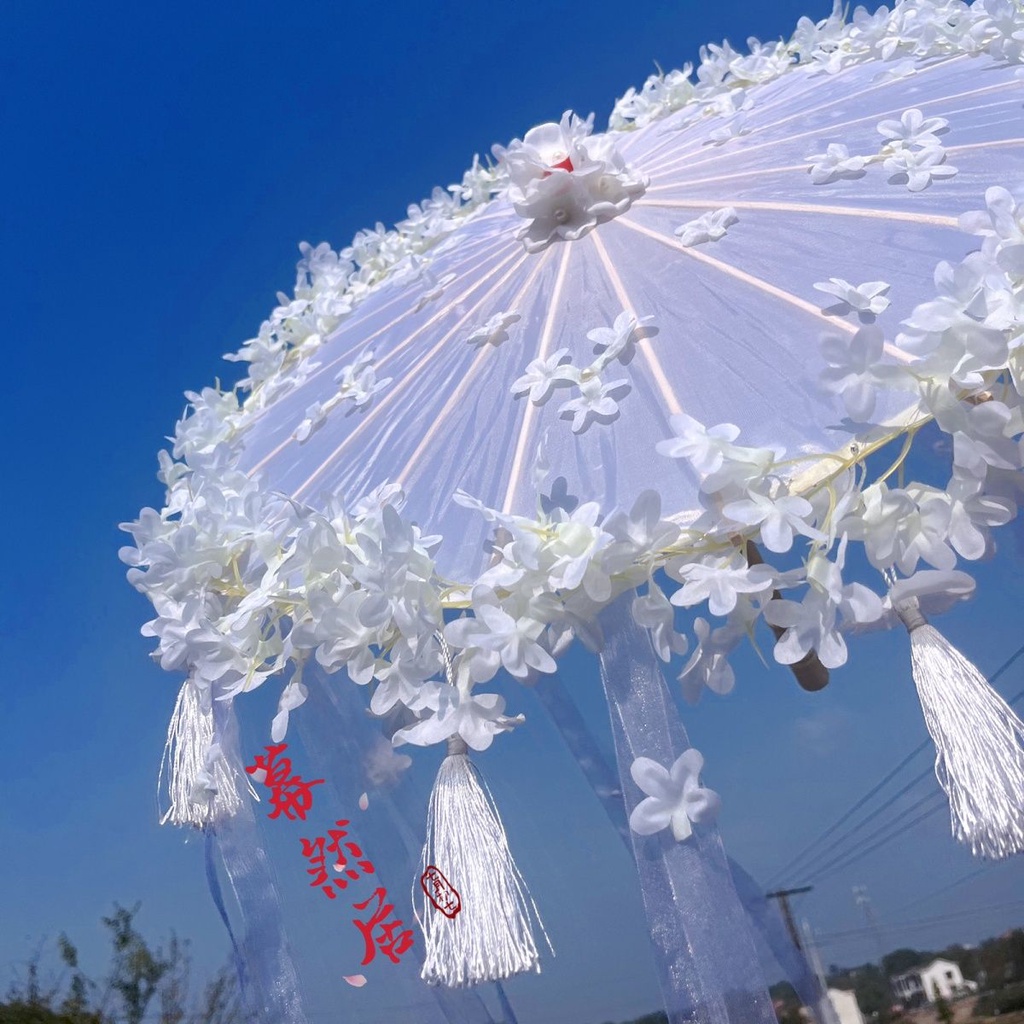 Dù Che Mưa 3D Họa Tiết Hoa Phong Cách Lolita Dễ Thương Cho Người Lớn Và Trẻ Em