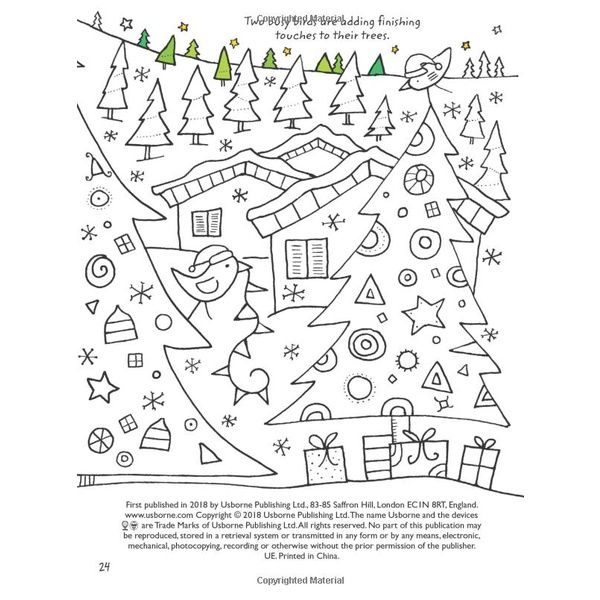 Colouring Book Christmas With Rub-Down Transfers