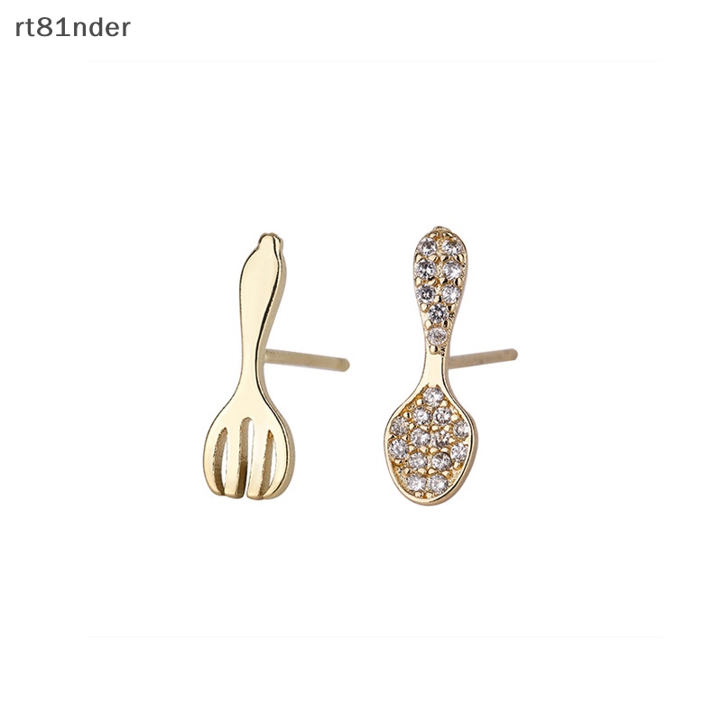 Rt Bông Tai Pha Lê Hình Nĩa Mini Đơn Giản Cá Tính Cho Nữ n