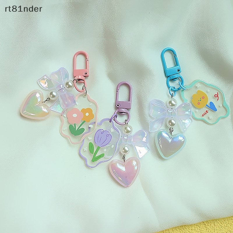 Rt Móc Khóa Hình Tai Nghe Trong Suốt Hình Hoa Tulip Thời Thượng Cho Nữ