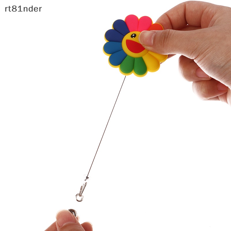 Rt Giá Đỡ Thẻ ID Bằng Silicon Hình Hoa Nhiều Màu Sắc Có Thể Thu Gọn Cho Y Tá