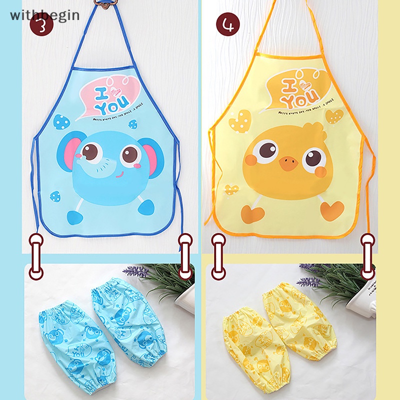 1 Tạp Dề Họa Tiết Hoạt Hình Bằng EVA Chống Thấm Nước Cho Bé