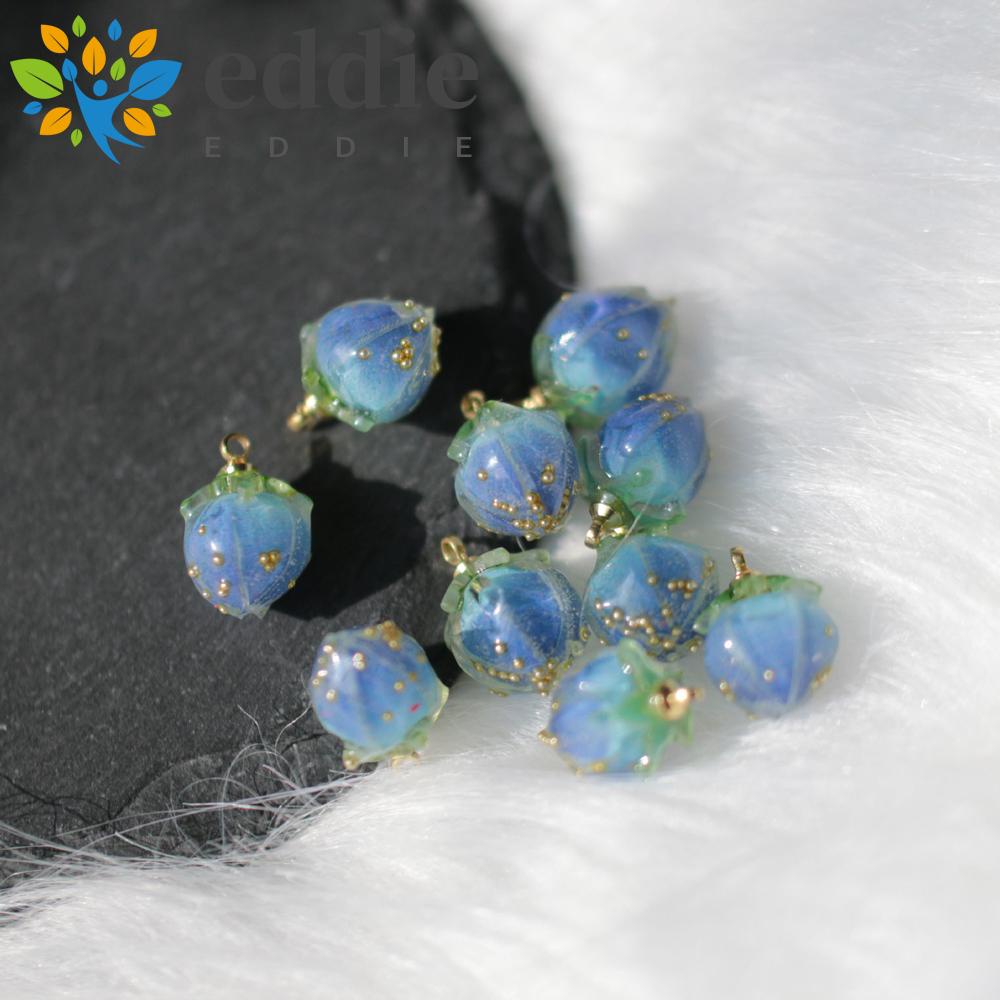 Mặt Vòng cổ / Móc Khóa Hình Quả Dâu 3D Bằng Nhựa Resin DIY Thời Trang 26EDIE