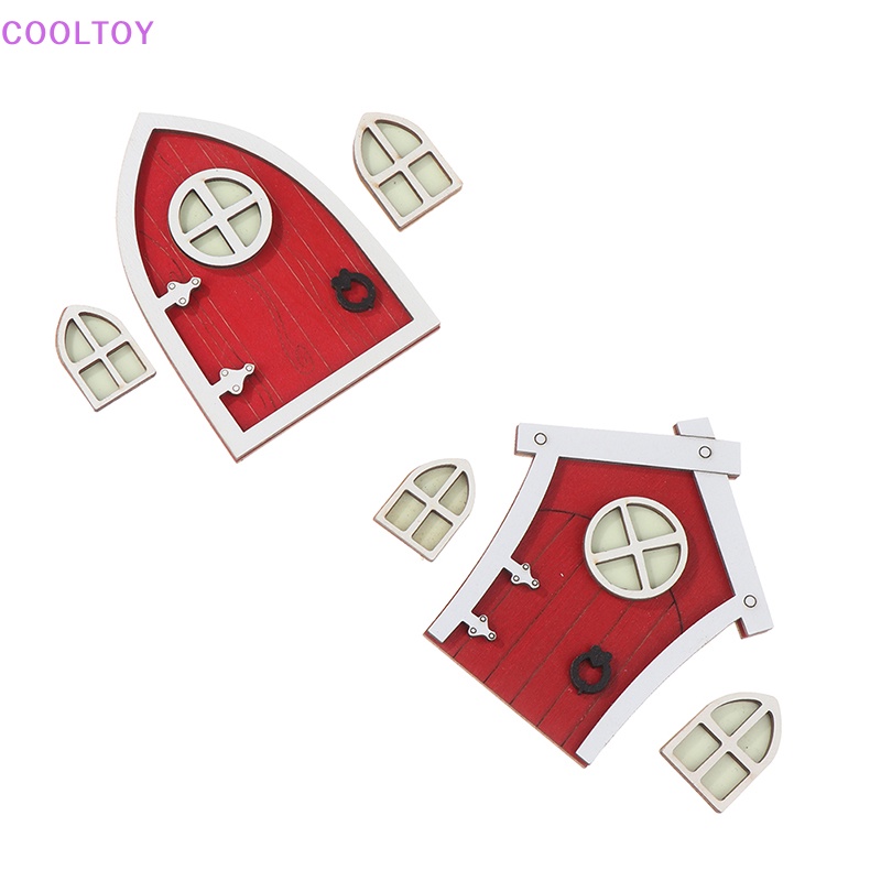 1 Set Mô Hình Cửa Sổ Yêu Tinh Màu Dạ Quang Trang Trí Nhà Búp Bê