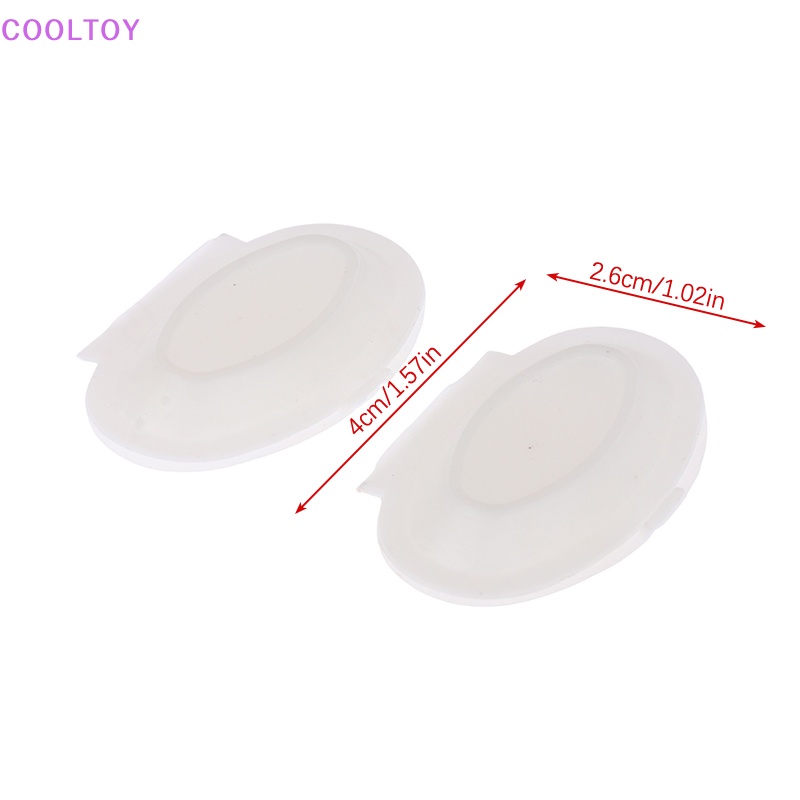 Cooltoy Set 2 Hộp Cơm Trưa Mini Hình Oval Màu Trắng Dùng Một Lần Trang Trí Tiểu Cảnh / Nhà Búp Bê 1: 12