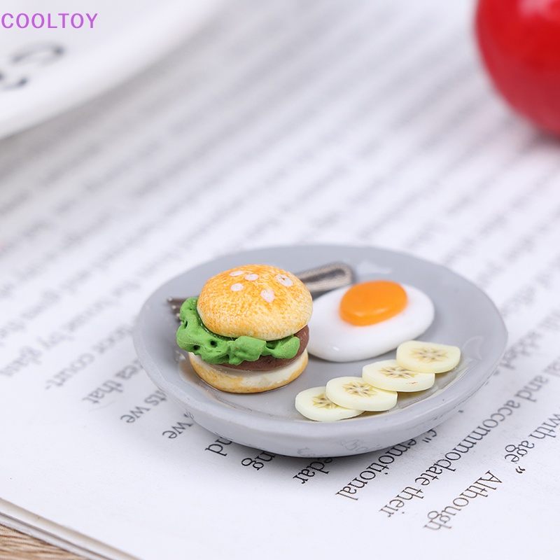 Cooltoy Đĩa Đựng Thức Ăn Sáng Tỉ Lệ 1: 12 Trang Trí Nhà Búp Bê