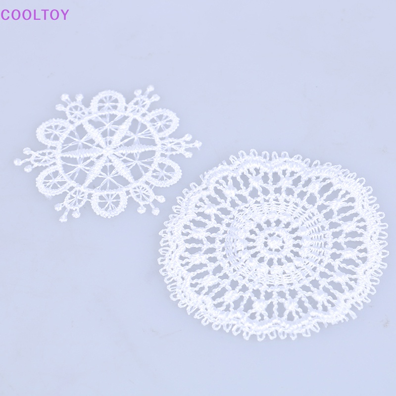 Cooltoy Bàn Ăn Màu Trắng mini Tỉ Lệ 1: 12 Trang Trí Nhà Búp Bê