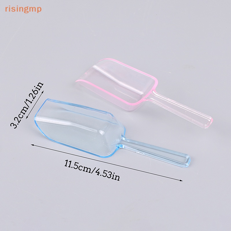 Bộ 6 Muỗng Xúc Đá Mini Bằng Nhựa Trong Suốt Tiện Dụng