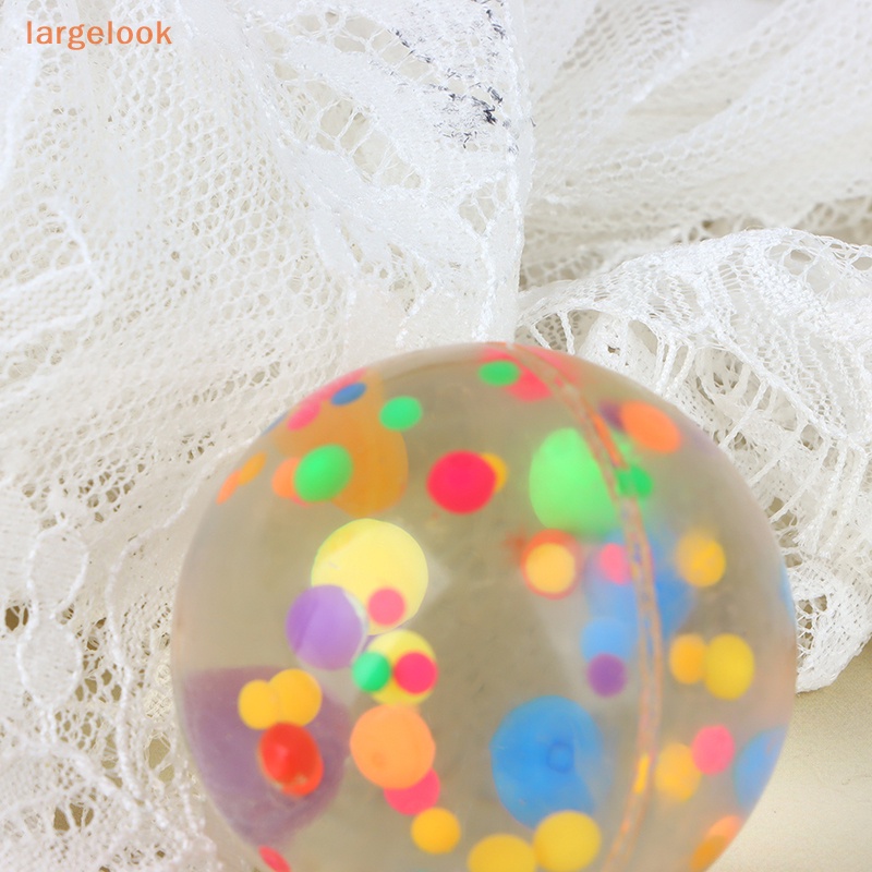 Quả Bóng Cao Su Dẻo Trong Suốt 42mm Nhiều Màu Sắc Cho Bé