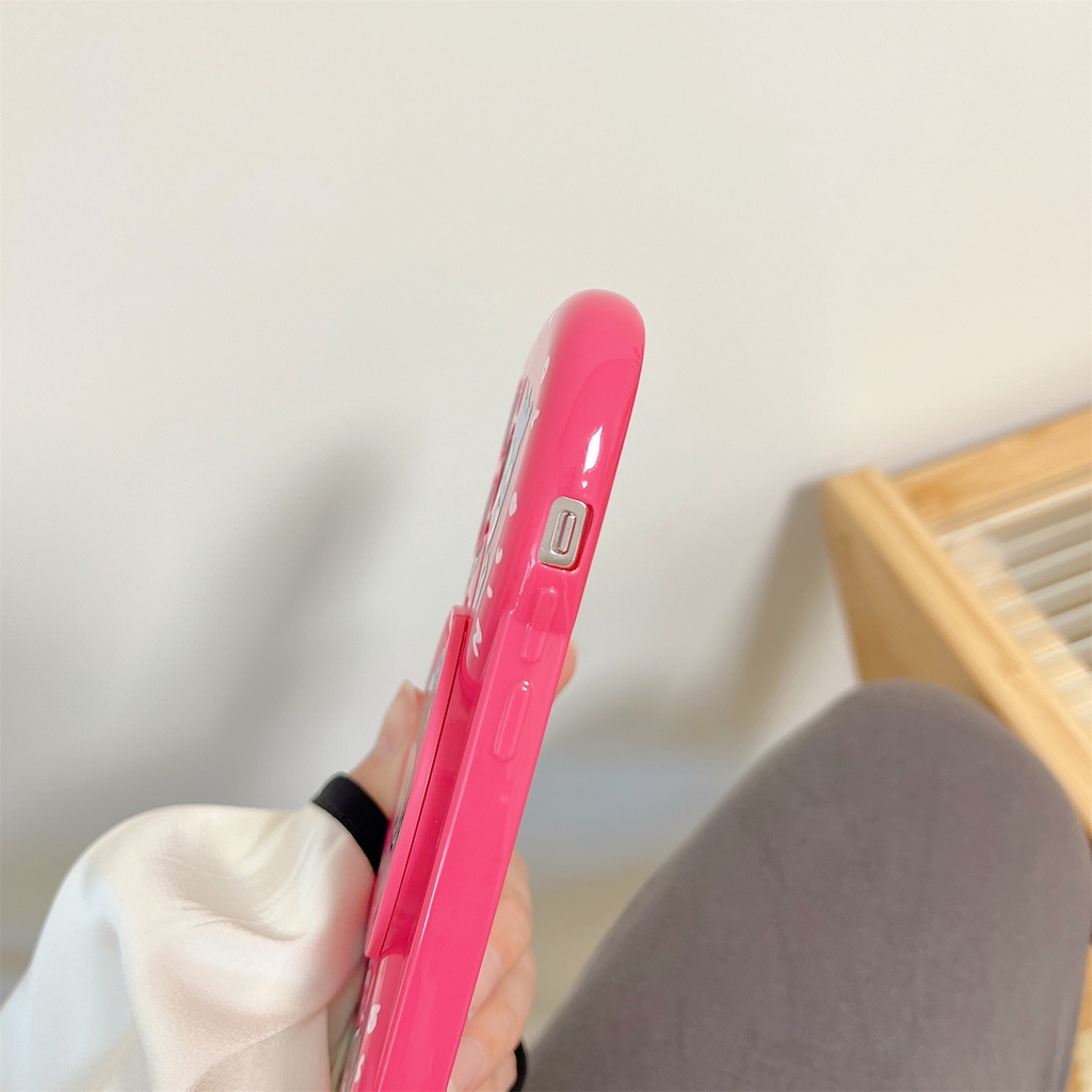 Bao Da Điện Thoại Nắp Lật Tráng Gương Họa Tiết Mèo Hoạt Hình Cho iPhone 14 12 13 11 PRO MAX