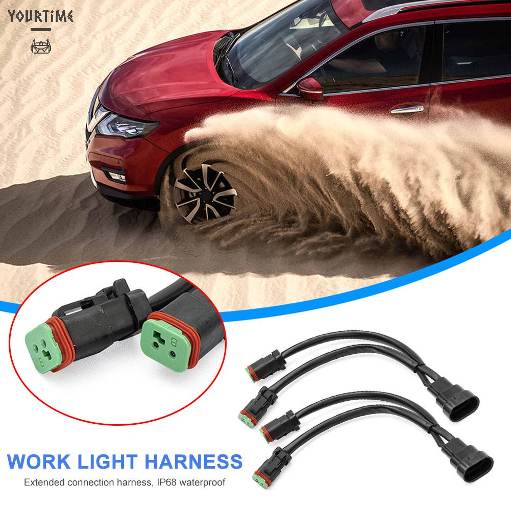 Đầu Nối Đèn Pha 9005 9006 H10 Sang Deutsch DT 12V Chất Lượng Cao