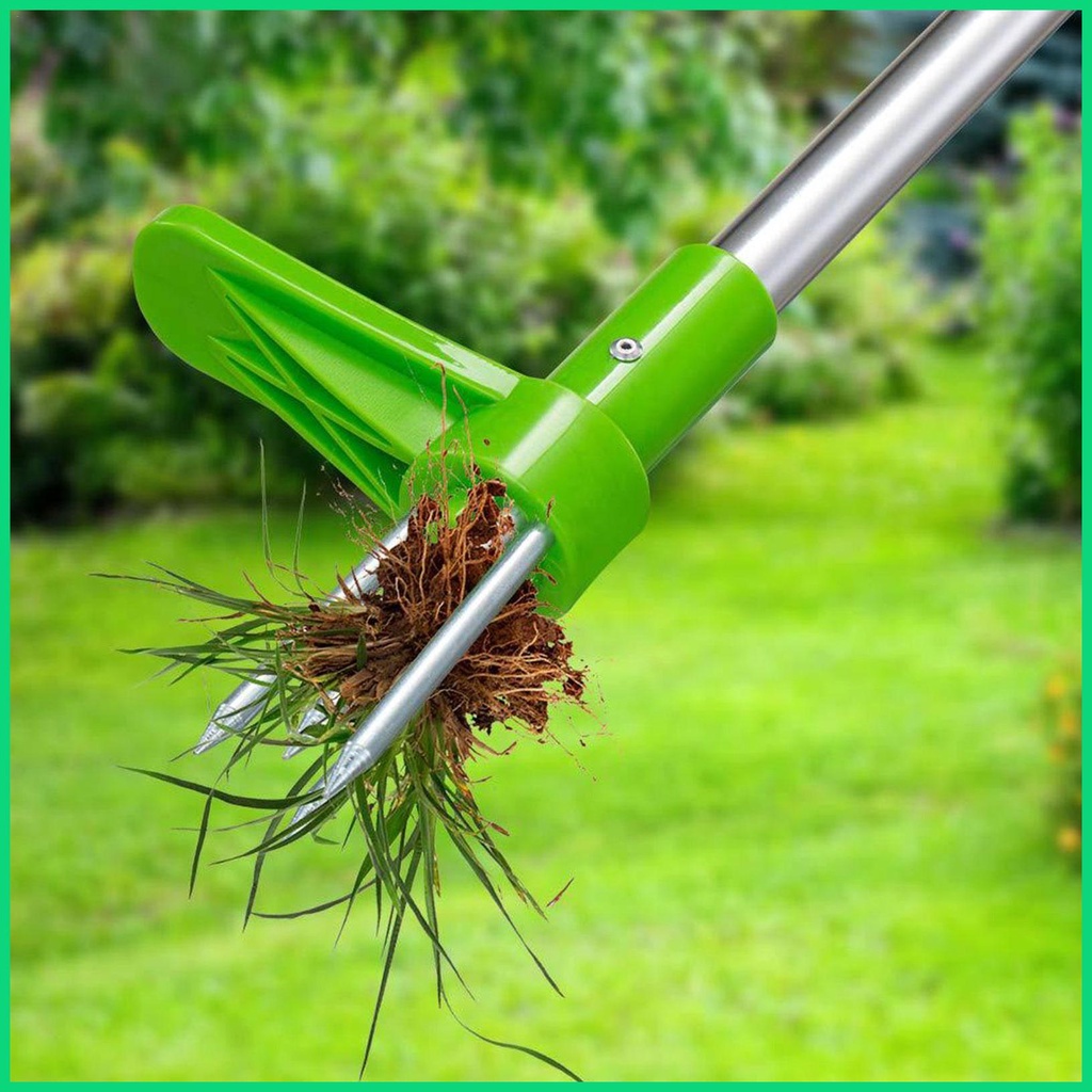 Dụng Cụ Kéo Cỏ Đứng Với Bàn Đạp Có Thể Điều Chỉnh Với Tay Cầm Dài Tiện Dụng