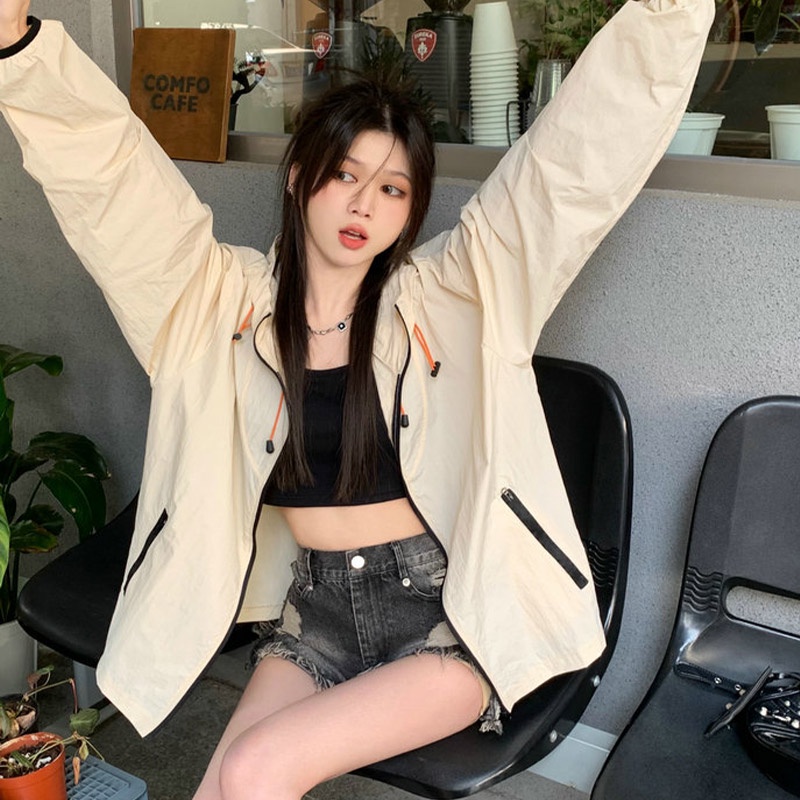 Áo Khoác Chống Nắng Dáng Rộng Thời Trang Mùa Hè Cho Nam Nữ