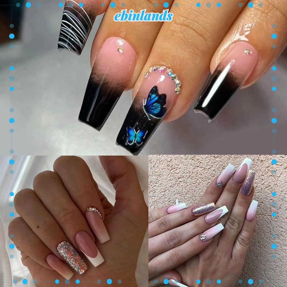 Set 24 Móng Tay Giả Có Thể Tháo Rời